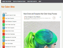 Tablet Screenshot of haircolorsideas.com